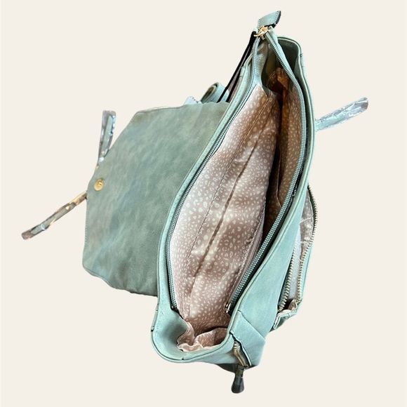 NEW VR NYC Target Denim Style Flap Backpack Purse - Picture 5 of 8